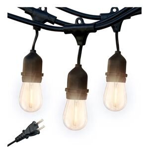 Brightech Ambience Pro LED String Lights - 48 Ft Commercial Grade Patio